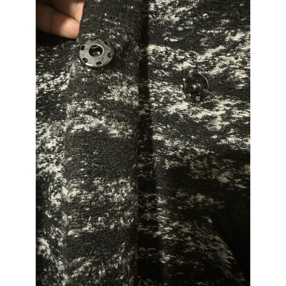 Jaskar Cardigan  Gray Wool Blend Sweater Jacket Zip Knit Collar Pockets Small - Picture 10 of 11